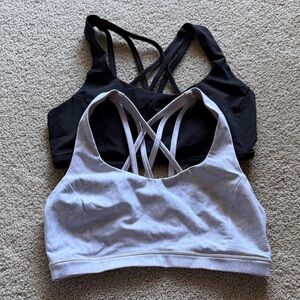 lululemon sport bra set of 2 size 8